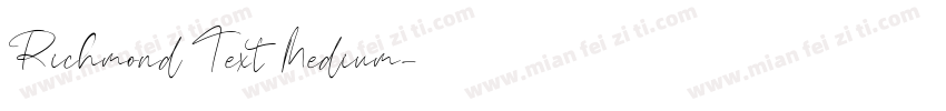 Richmond Text Medium字体转换
